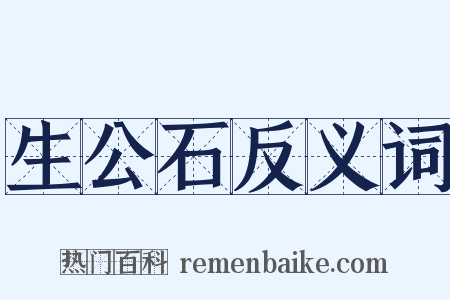 生公石反义词是什么意思的图片